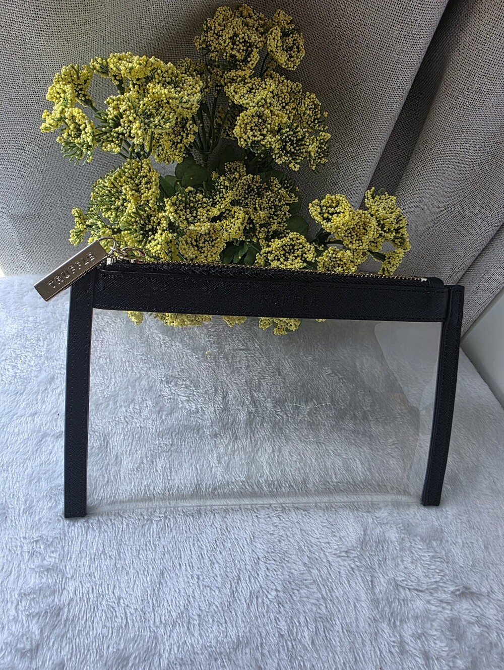 TRUFFLE Mini Clarity Clutch - Black - Picture 3 of 6